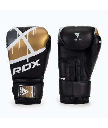 Боксерські рукавиці RDX BGR-F7 Boxing Sparring Gloves - black golden