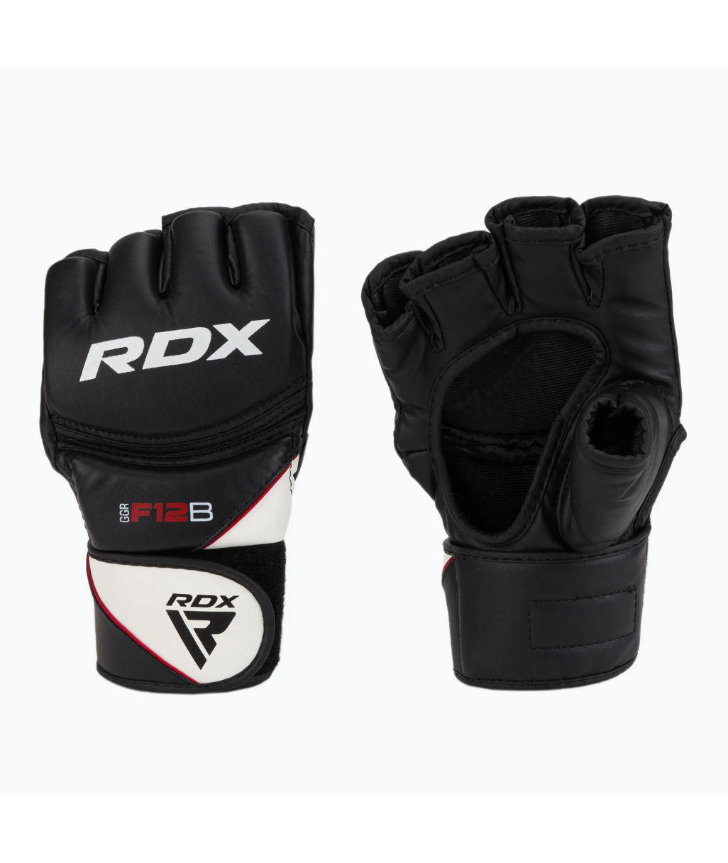 Рукавиці для ММА RDX New Model Sparring Gloves - black, white  GGR-F12B