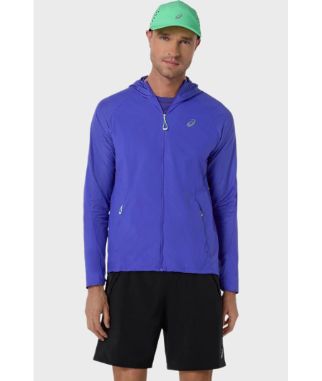 Вітровка ASICS ROAD PACKABLE JACKET COBALT BURST/ILLUMINATE GREEN 2011D084-403
