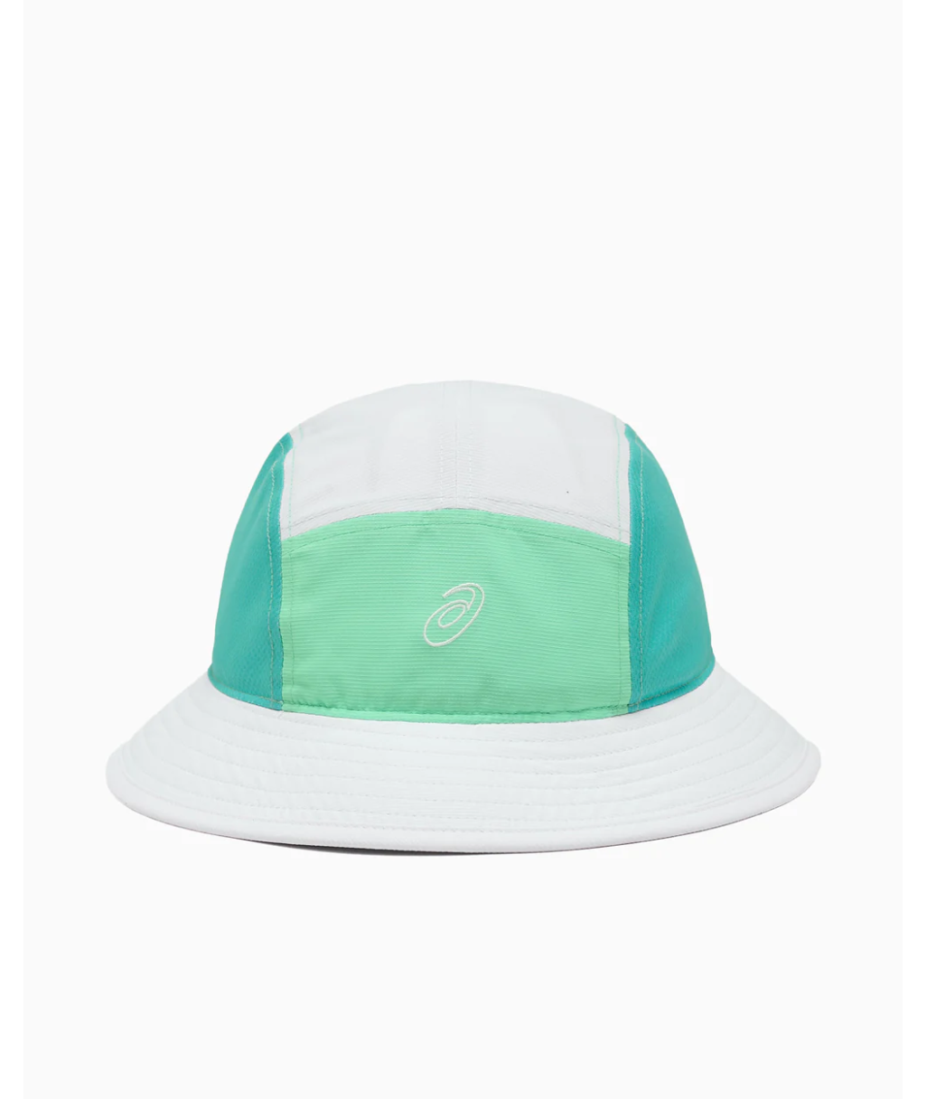 Панама ASICS PERFORMANCE RUNNING BUCKET HAT CREAM/VITAL GREEN 3013B332-100