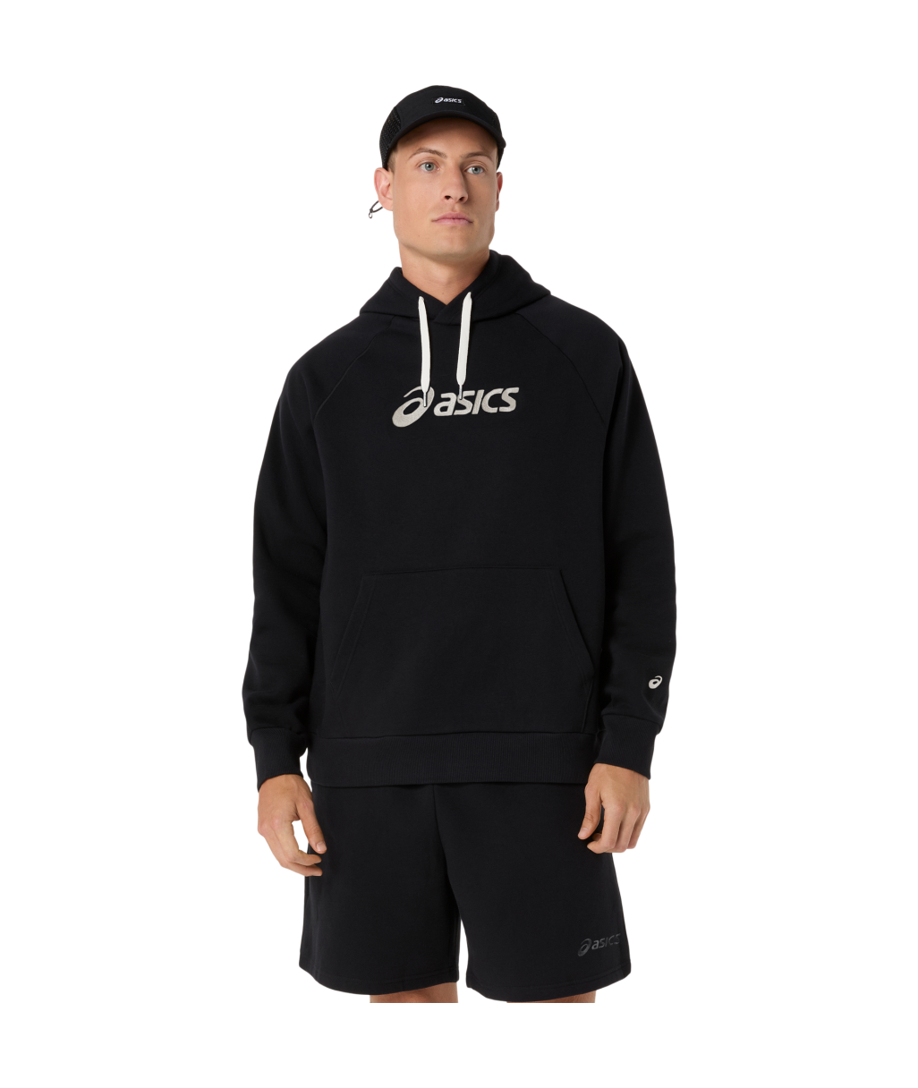 Кенгуру ASICS LOGO FLEECE RELAXED PO HOODIE PERFORMANCE BLACK 2031F327-001