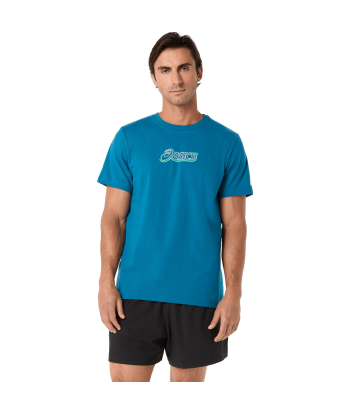 Футболка ASICS LOGO GRAPHIC TEE DARK TEAL 2031F334-400