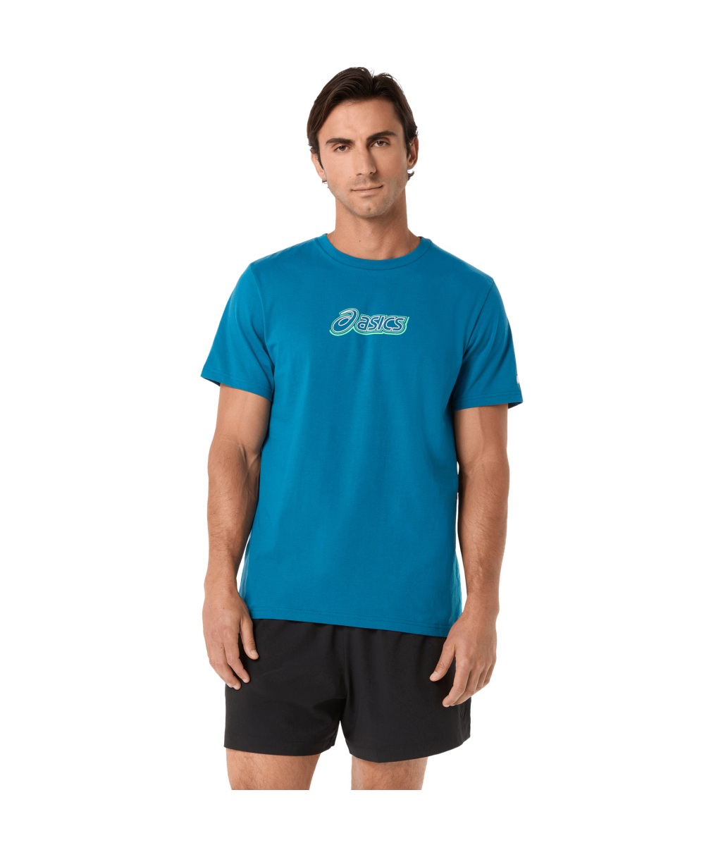 Футболка ASICS LOGO GRAPHIC TEE DARK TEAL 2031F334-400