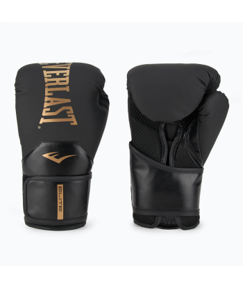 Боксерські рукавиці Everlast ELITE 2 BOXING GLOVE Black Gold  P00003271