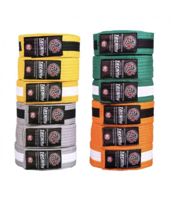 Дитячий Пояс ТATAMI IBJJF Kids Rank Belt - Grey & Black Stripe