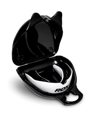 Детская капа для бокса RDX 3w Mouth Guard(JUNIOR) - White/Black  GGS-3GWJ в кейсе