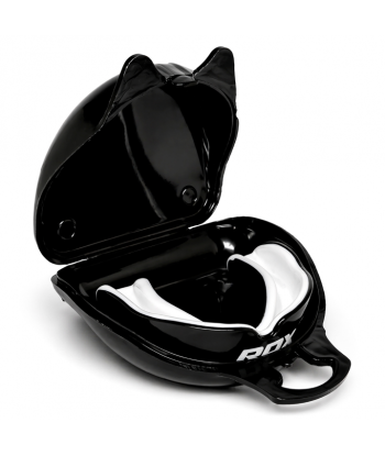 Детская капа для бокса RDX 3w Mouth Guard(JUNIOR) - Black/White GGS-3WJ в кейсі