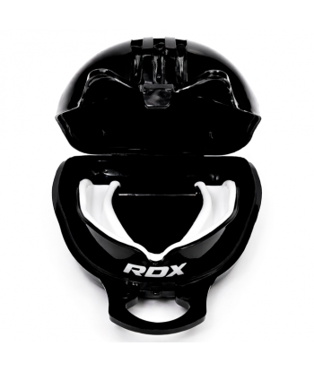 Капа для боксу RDX 3w Mouth Guard(ADULT) - Black/White GGS-3WA в кейсі