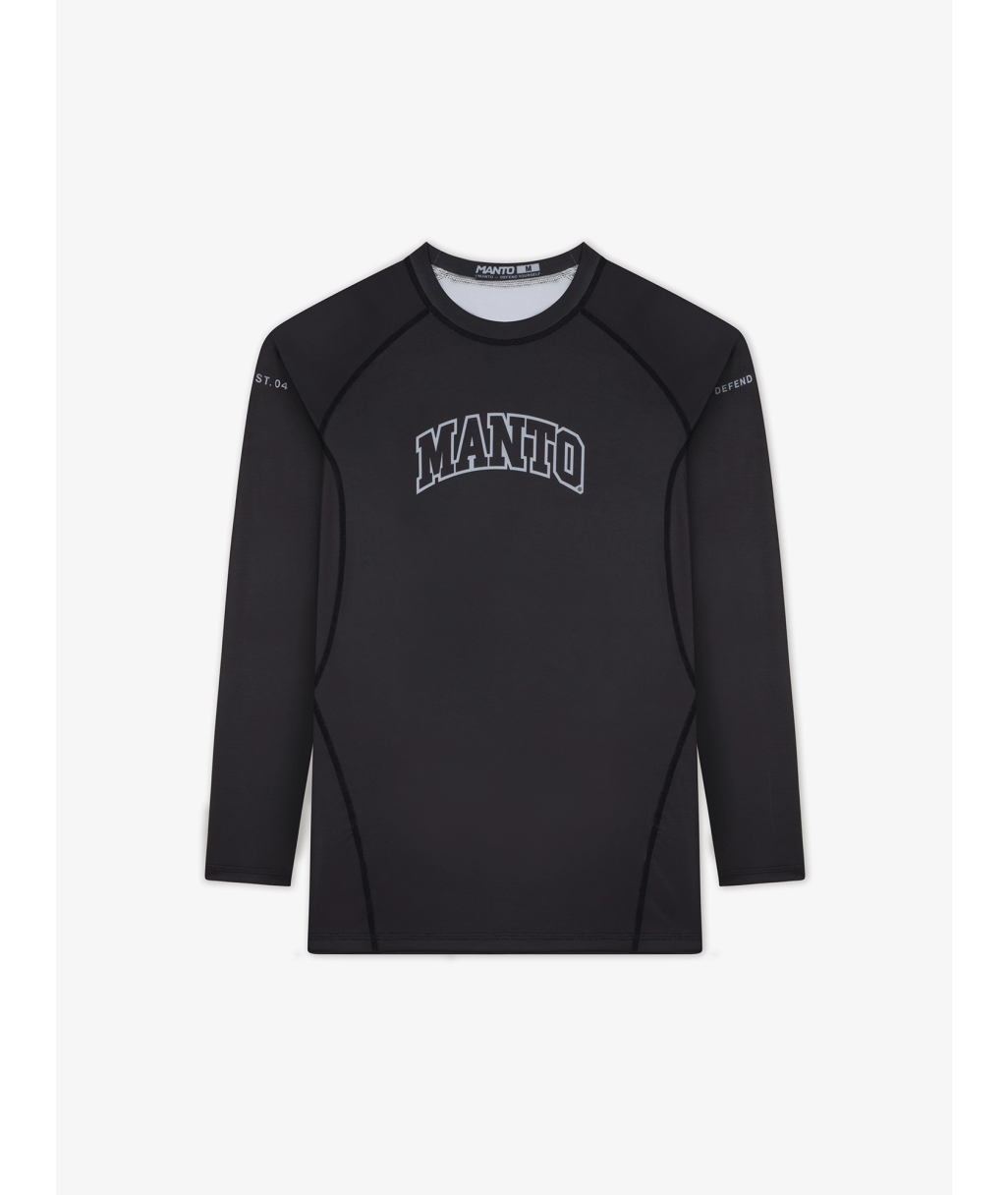 Рашгард MANTO long sleeve rashguard VARSITY black MNT3913