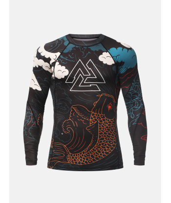 Рашгард PERESVIT Koi Rashguard Long Sleeve Blue Orange Red 501422-957