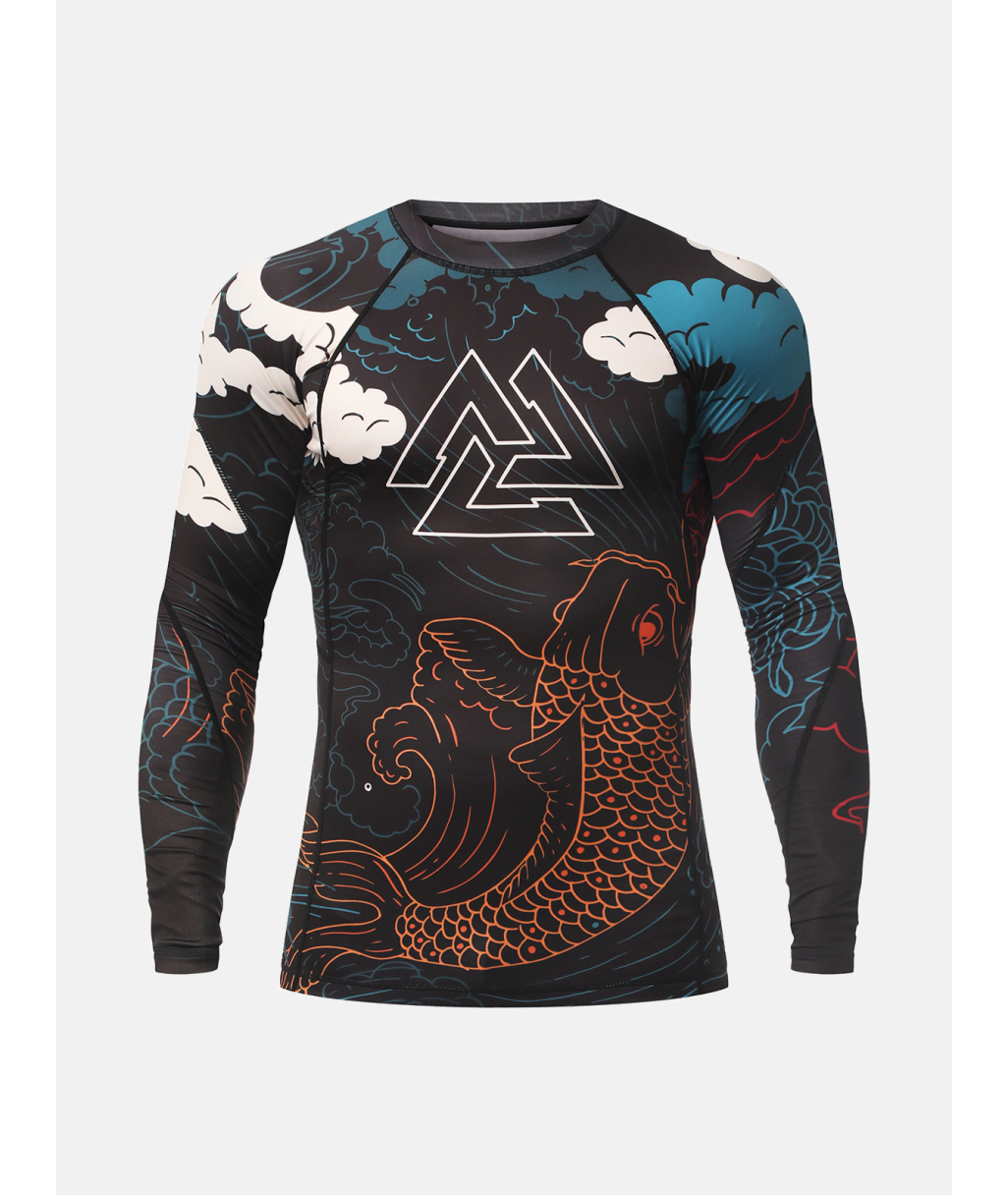 Рашгард PERESVIT Koi Rashguard Long Sleeve Blue Orange Red 501422-957
