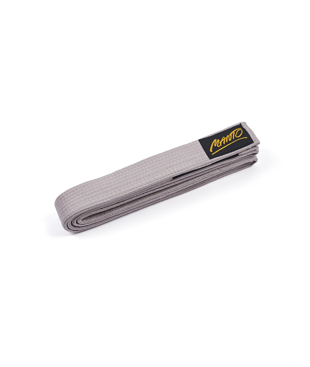 Дитячий Пояс MANTO kids belt BJJ TAG Gray MNT2093