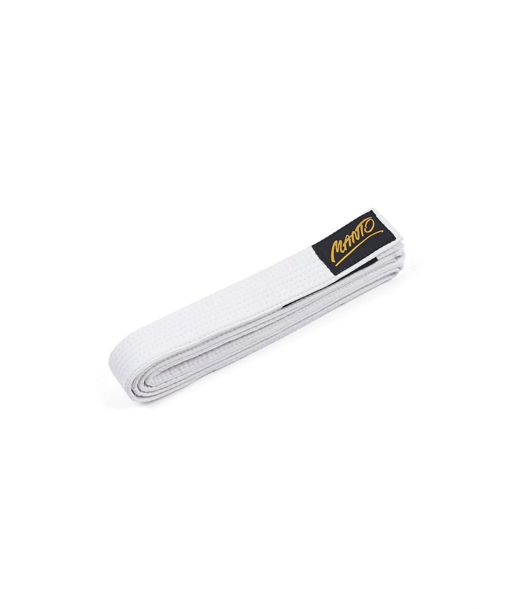 Детский Пояс MANTO kids belt BJJ TAG White MNT2094