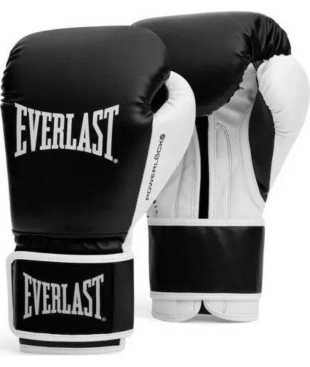 Боксерские перчатки Everlast POWERLOCK OG TRAINING GLOVES - Black/White P00004005-BK-WH