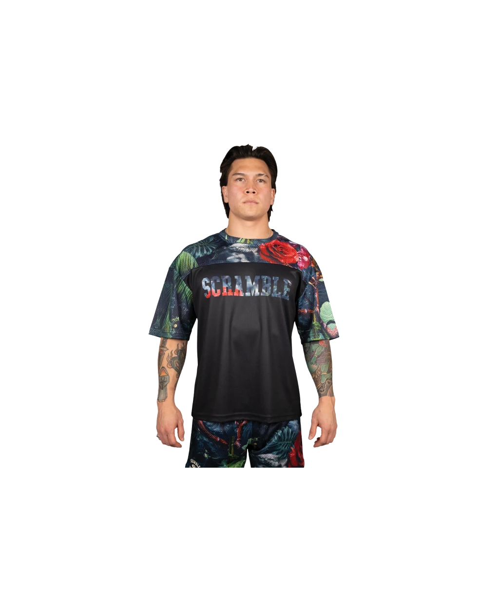 Футболка SCRAMBLE Mesh Hybrid Grappling Top - Ohana Camo MSHGRPTOPOHAN