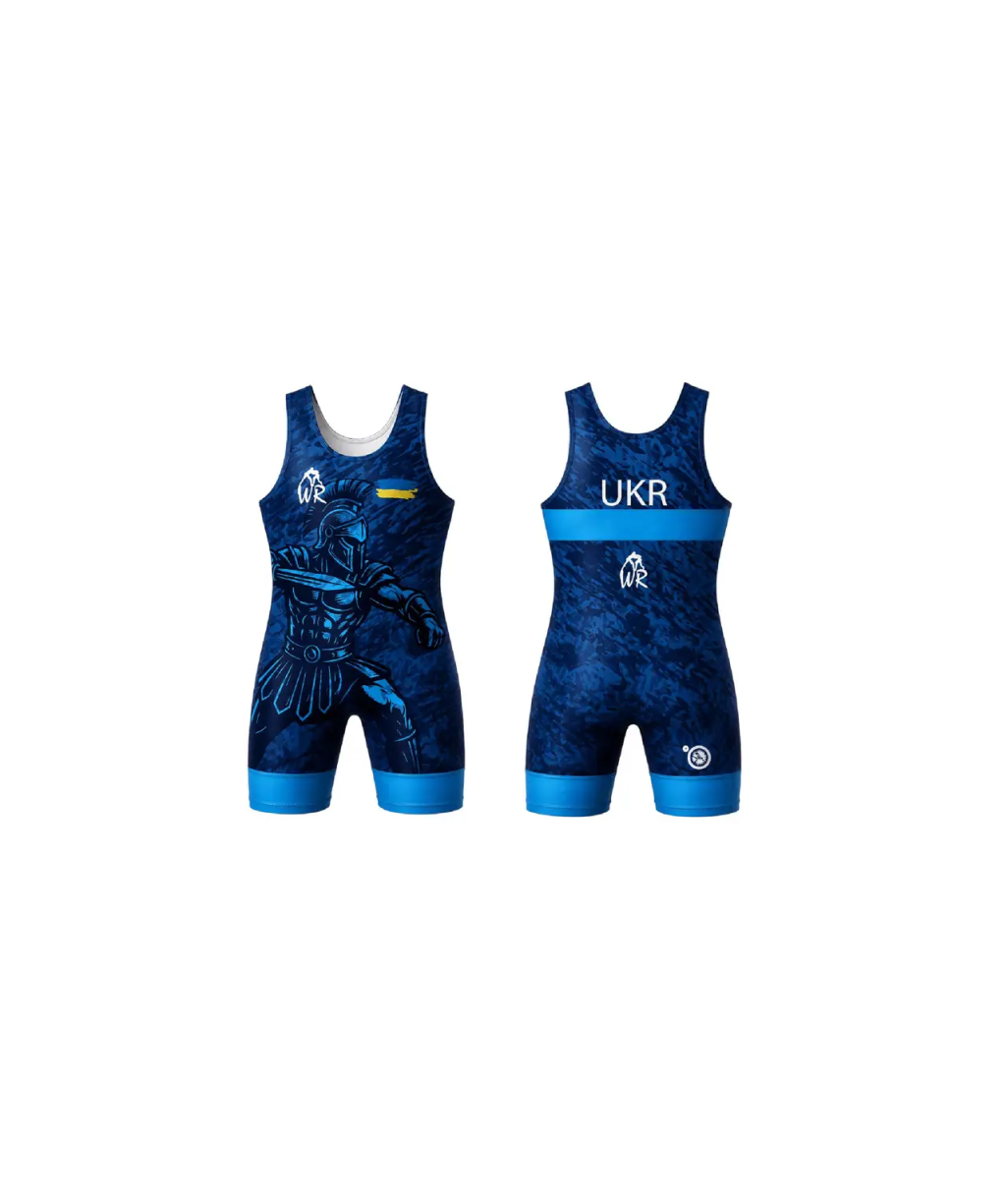 Трико WR UWW UKR "Гладіатор 2025" Blue