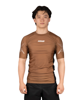 Рашгард SCRAMBLE Fate Tanto Ranked Rashguard - Brown FATERNKRASHBRN