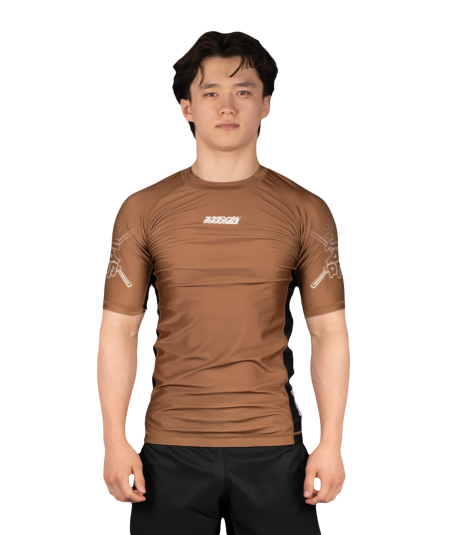 Рашгард SCRAMBLE Fate Tanto Ranked Rashguard - Brown FATERNKRASHBRN