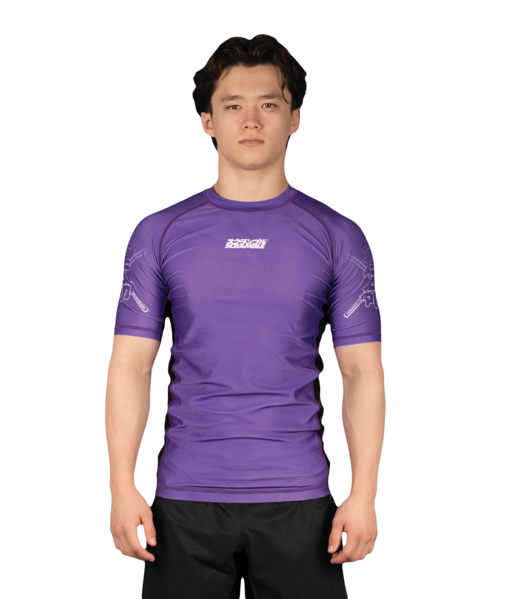 Рашгард SCRAMBLE Fate Tanto Ranked Rashguard - Purple FATERNKRASHPPL