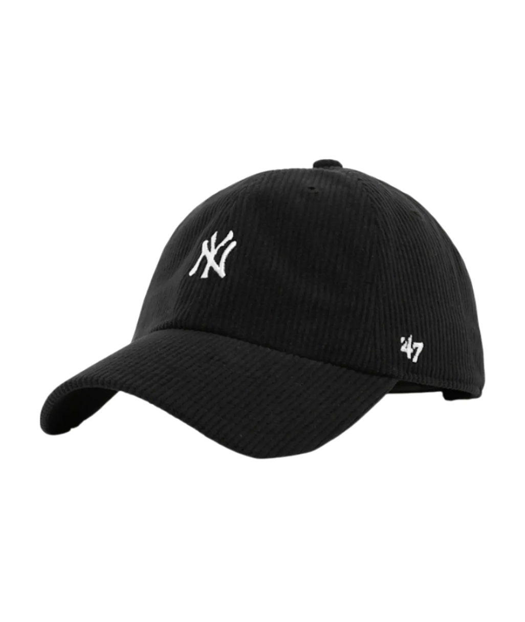 Кепка 47 Brand NEW YORK YANKEES CORD BASE RUN - Black THCBR17EWS-BK