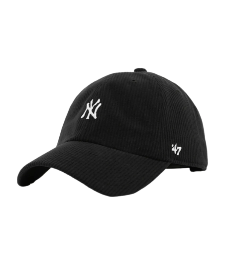 Кепка 47 Brand NEW YORK YANKEES CORD BASE RUN - Black THCBR17EWS-BK