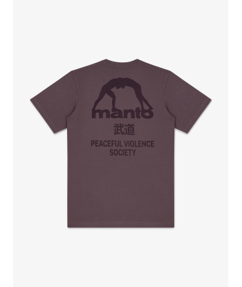 Футболка MANTO t-shirt SOCIETY - Plum MNT3939