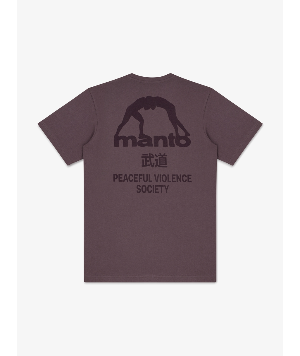 Футболка MANTO t-shirt SOCIETY - Plum MNT3939