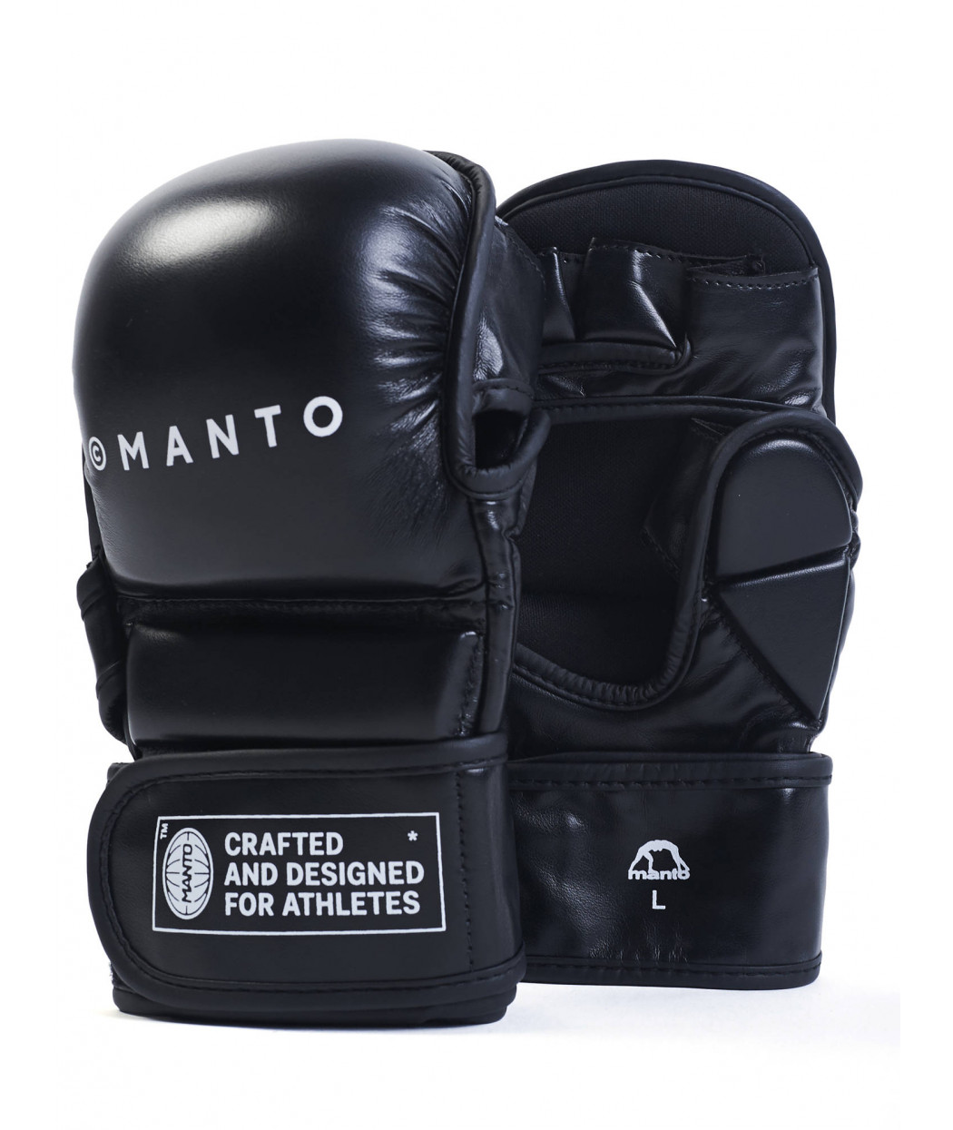 Купити Тренувальні рукавички MANTO MMA TRAINING GLOVES IMPACT SPARRING BLACK у чорному кольорі