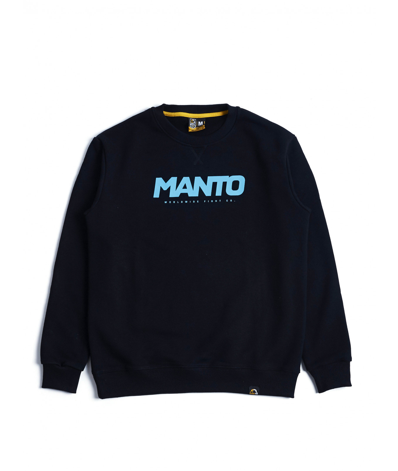 Купити Світшот MANTO CREWNECK GYM 2.0 BLACK у чорному кольорі