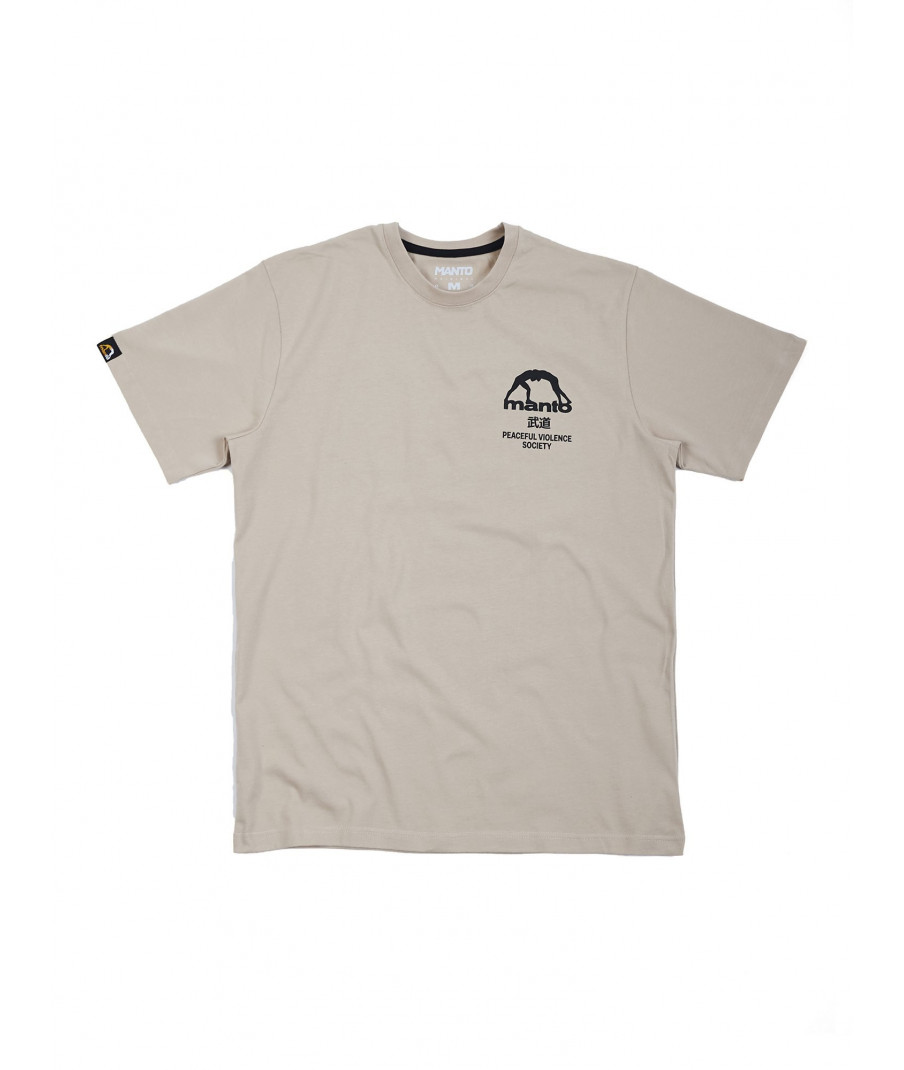 Купити Футболку MANTO t-shirt SOCIETY BEIGE у бежевому кольорі