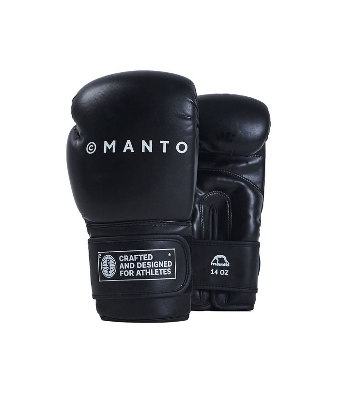 Купити БОКСЕРСЬКІ Рукавиці MANTO BOXING GLOVES IMPACT BLACK в чорному кольорі