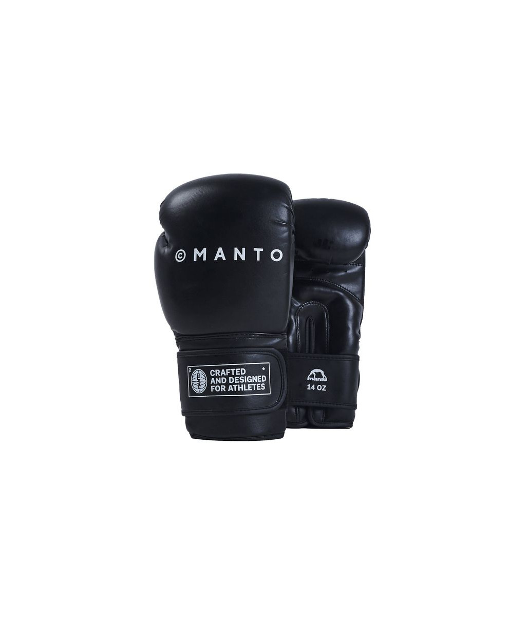 Купити БОКСЕРСЬКІ Рукавиці MANTO BOXING GLOVES IMPACT BLACK в чорному кольорі