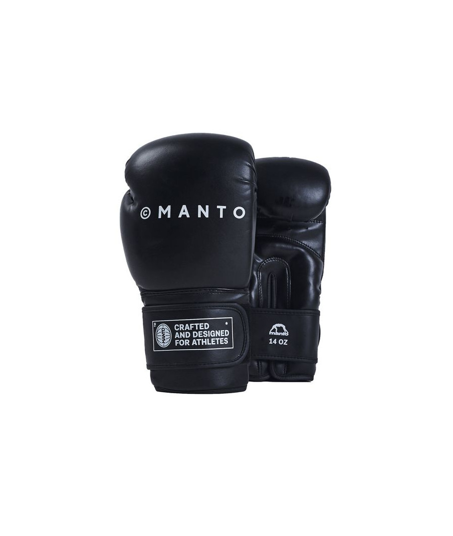 Купить БОКСЕРСКИЕ ПЕРЧАТКИ MANTO BOXING GLOVES IMPACT BLACK в черном цвете