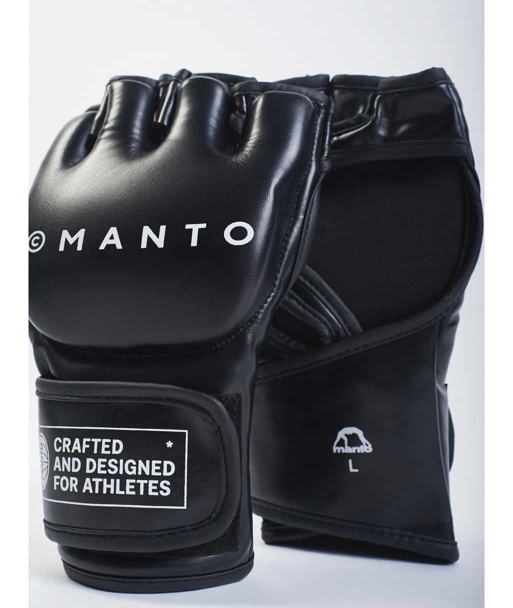 Купити рукавички MANTO MMA GLOVES IMPACT BLACK в чорному кольорі