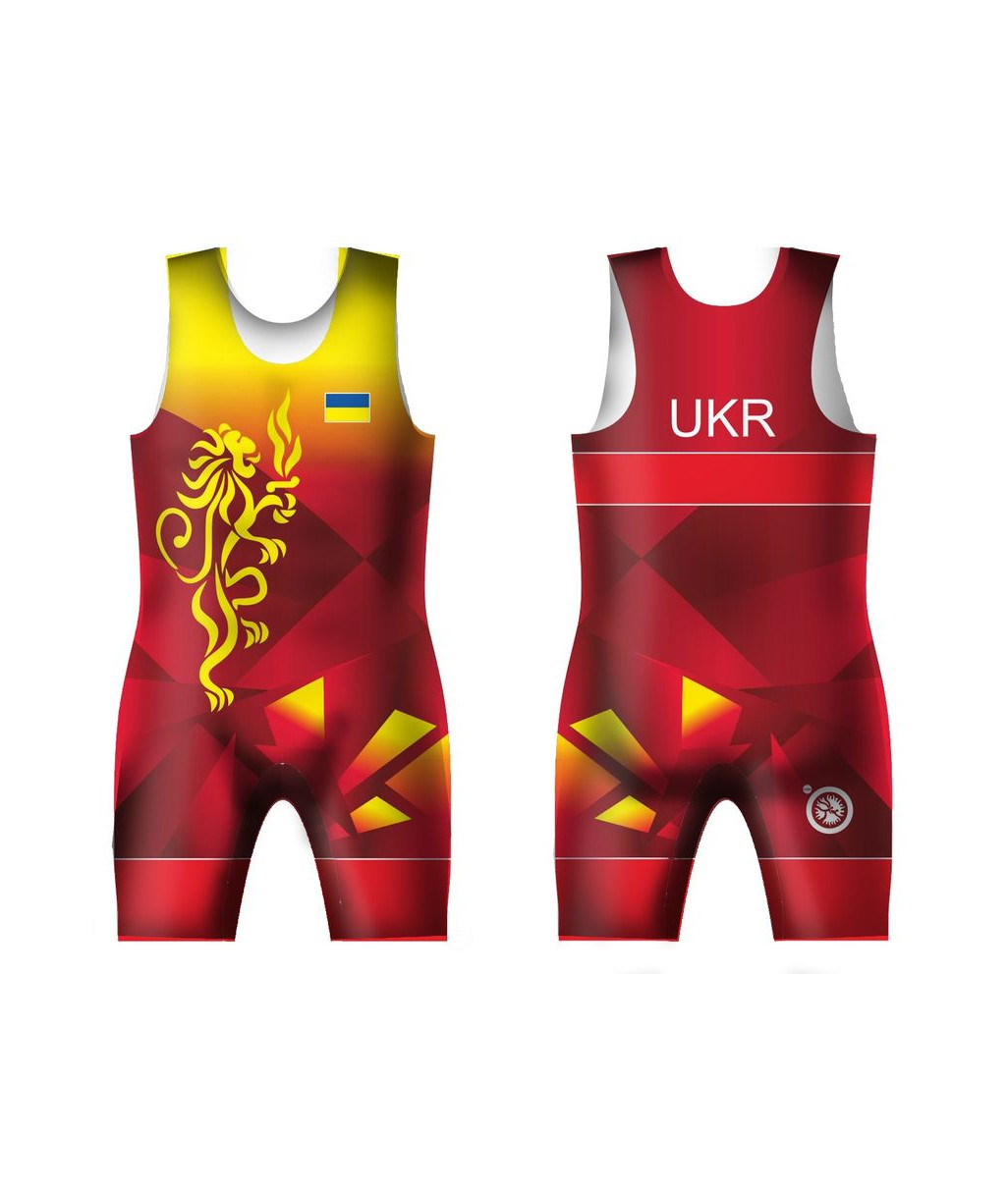 Трико збірної України UWW UKR LEV Red червоне