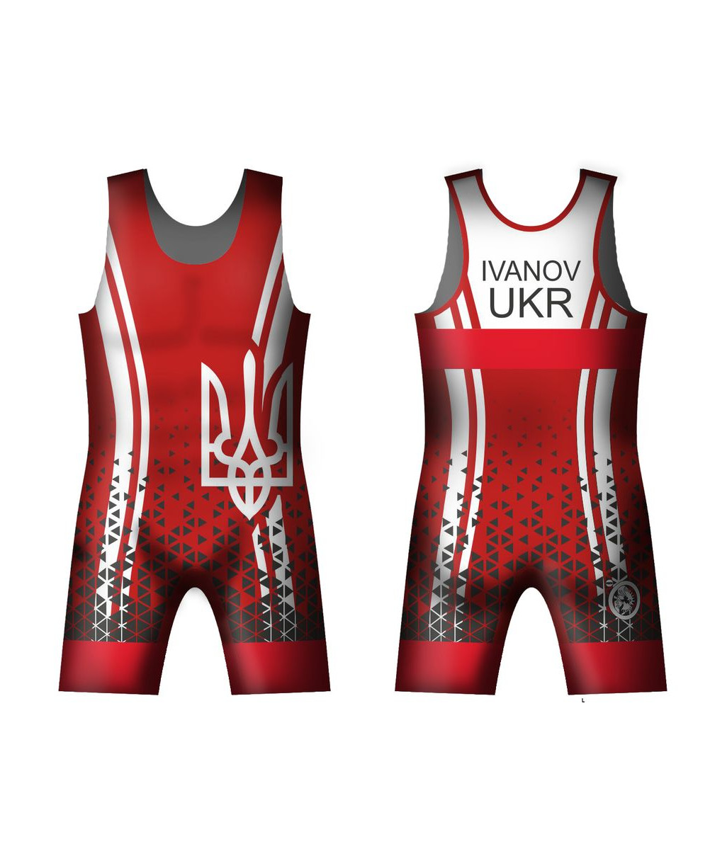 Трико збірної України UWW UKR GERB Red червоне
