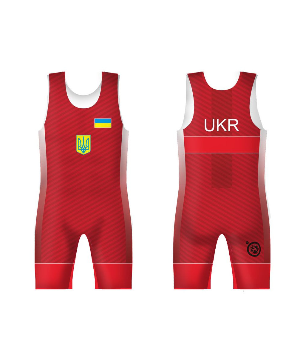 Трико сборной Украины UWW UKR 2016P Red красное