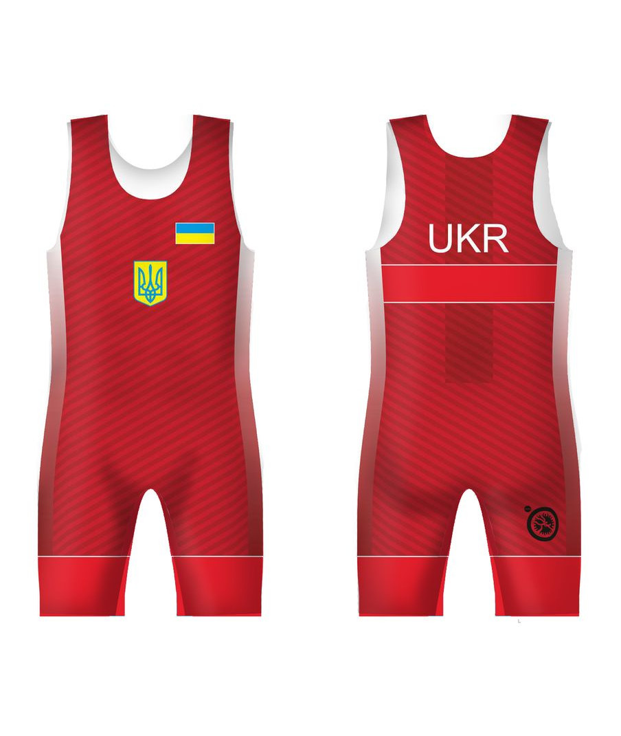Трико сборной Украины UWW UKR 2016P Red красное