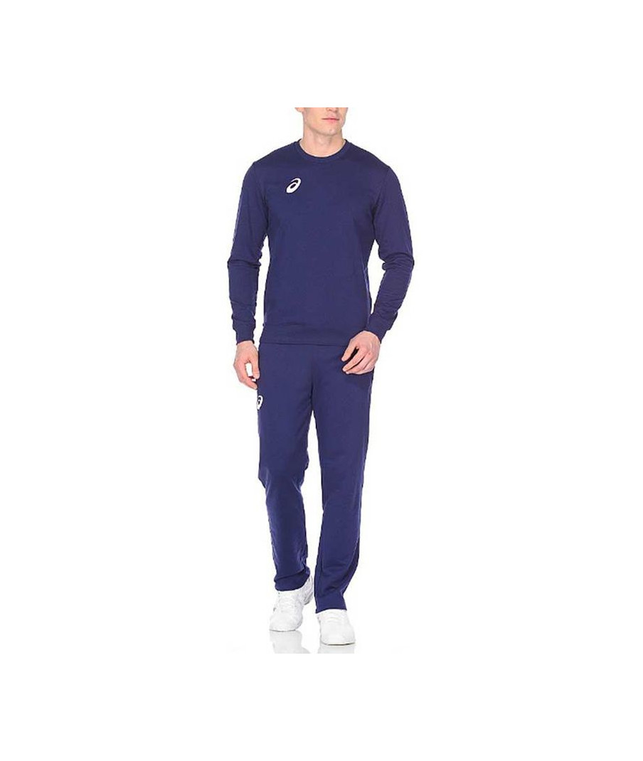 Спортивний костюм ASICS MAN KNIT SUIT STRONG NAVY в синьому кольорі