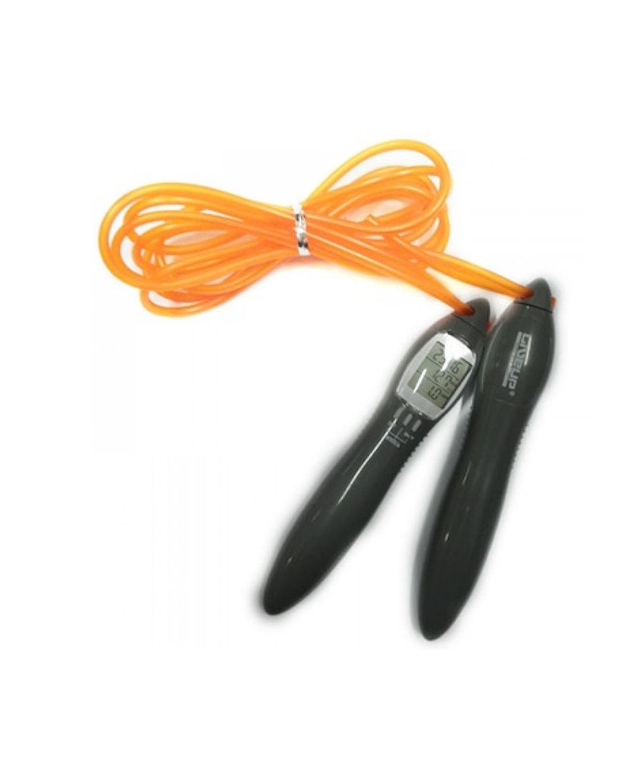 СКАКАЛКА З ЕЛЕКТРОННИМ ЛІЧИЛЬНИКОМ LIVEUP ELECTRONIC JUMP ROPE LS3123 в оранжевому кольорі