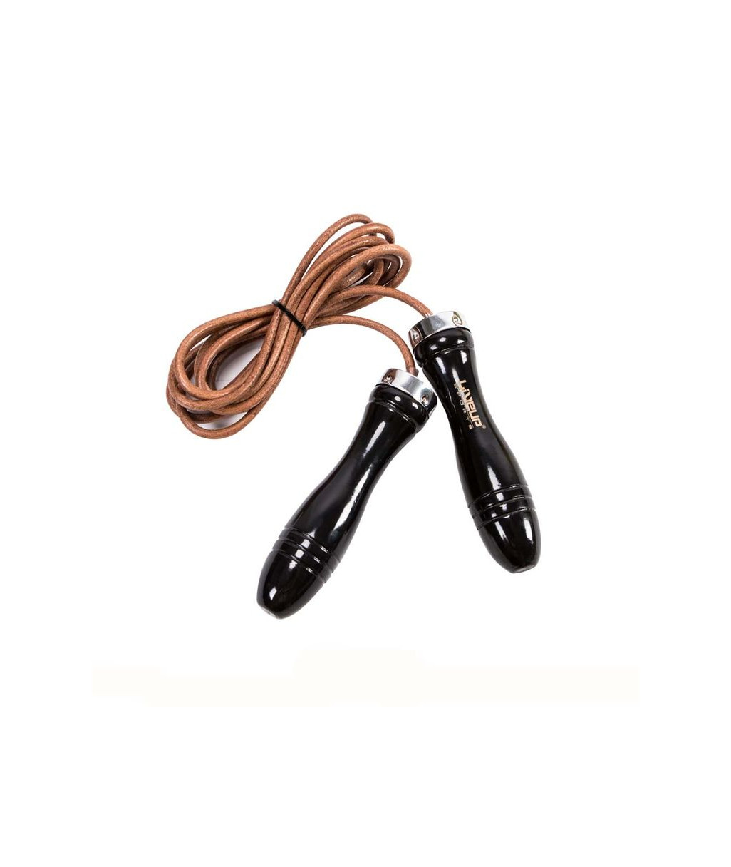 СКАКАЛКА ШКІРЯНА LIVEUP JUMPROPE LEATHER LS3121 в коричневому кольорі