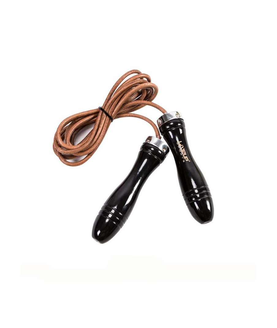СКАКАЛКА ШКІРЯНА LIVEUP JUMPROPE LEATHER LS3121 в коричневому кольорі