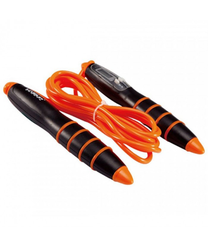 Скакалка C ЕЛЕКТРОННИМ ЛІЧИЛЬНИКОМ LIVEUP DIGITAL JUMP ROPE LS3128 в оранжевому кольорі