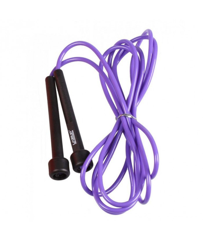 СКАКАЛКА В ТУБУСІ LIVEUP PVC JUMP ROPE LS3115-P у фіолетовому кольорі