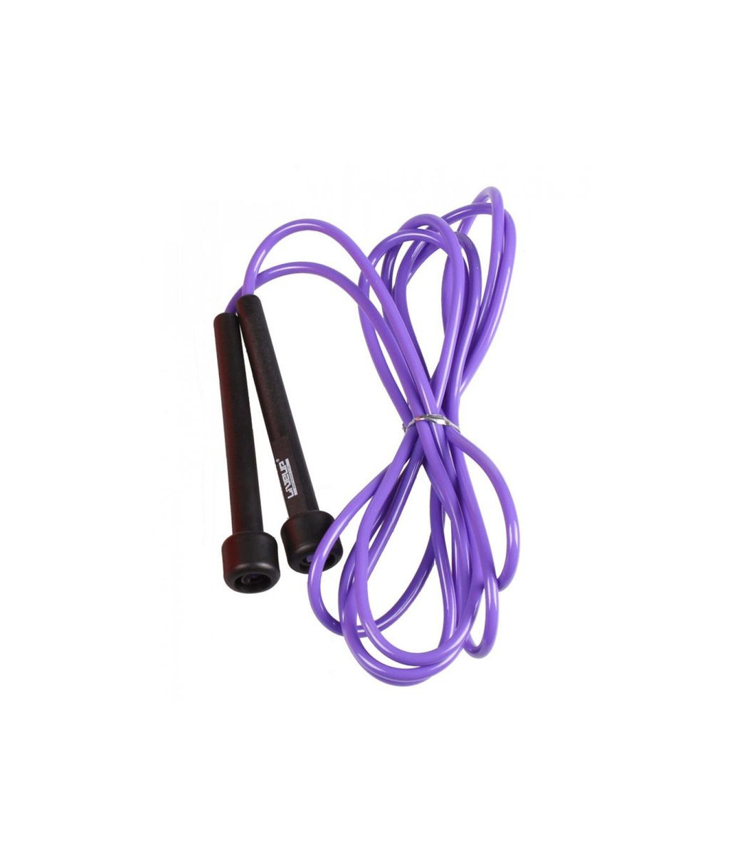СКАКАЛКА В ТУБУСІ LIVEUP PVC JUMP ROPE LS3115-P у фіолетовому кольорі