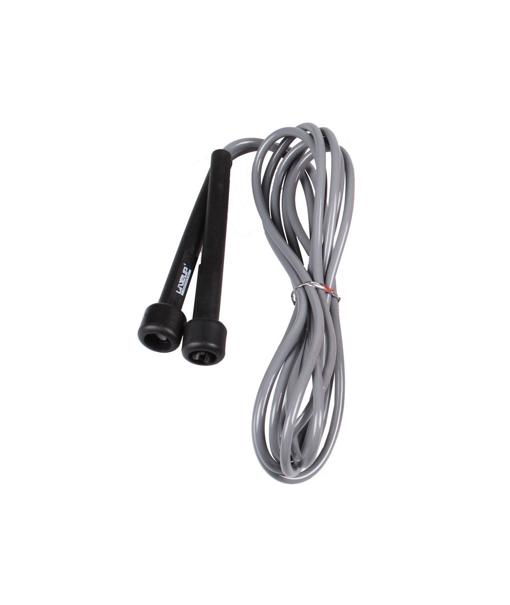 СКАКАЛКА В ТУБУСІ LIVEUP PVC JUMP ROPE LS3115-G у сірому кольорі