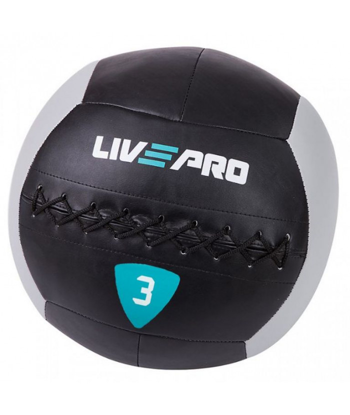 М'ЯЧ ДЛЯ КРОСФІТУ LIVEPRO WALL BALL LP8100 у чорному кольорі
