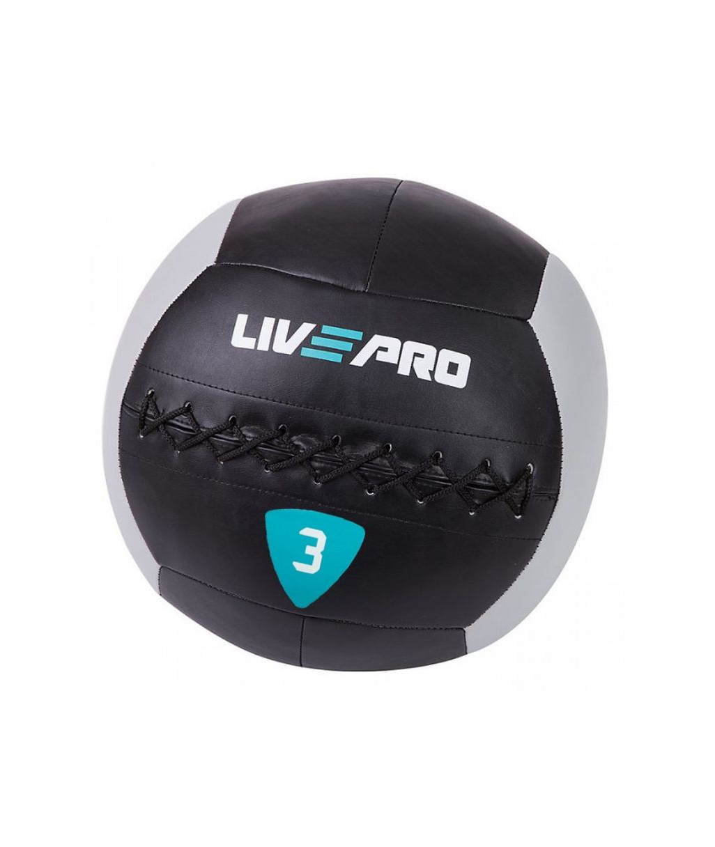 М'ЯЧ ДЛЯ КРОСФІТУ LIVEPRO WALL BALL LP8100 у чорному кольорі