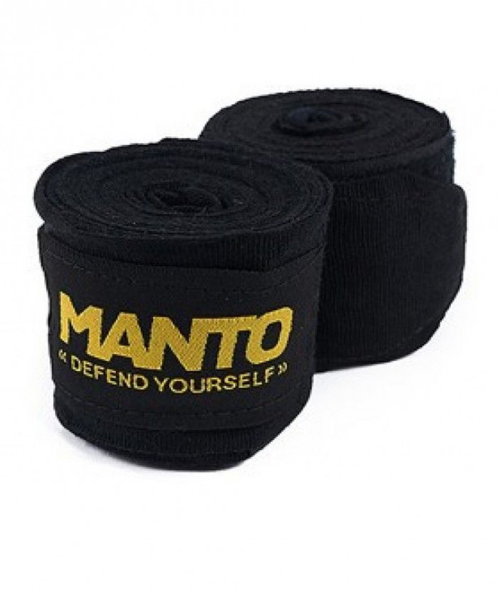 БИНТИ MANTO HANDWRAPS DEFEND V2 BLACK у чорному кольорі