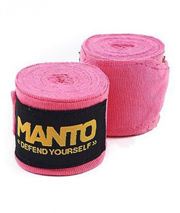 БИНТИ MANTO HANDWRAPS DEFEND V2 PINK у рожевому кольорі